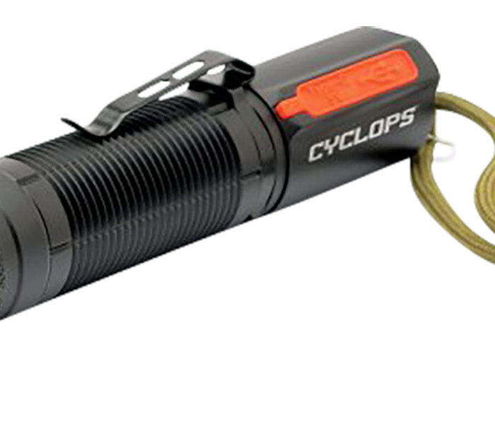 Cyclops CYCTF1200RC FX1200 Pocket Flashlight  Black 210/1200 Lumens White LED