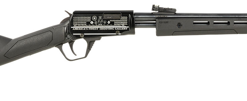 Rossi RP22181SYEN07 Gallery  Full Size 22LR 15+1, 18" Polished Black Steel Barrel, Polished Black w/Engraving Steel Receiver, Black Fixed Stock, Right Hand