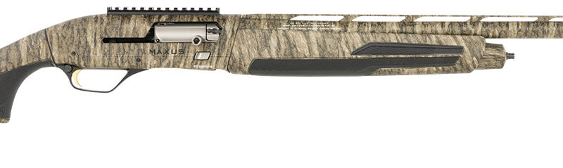 Browning 011748205 Maxus II All-Purpose Hunter 12 Gauge 3.5" 4+1 (2.75") 26" Barrel, Mossy Oak Bottomland, Synthetic Stock with SoftFlex Cheek Pad, HiViz Magnetic Combo Sight, 4 Chokes Included