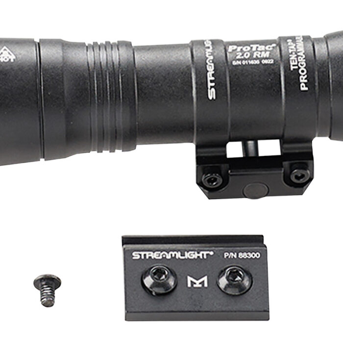 Streamlight 89003 ProTac 2.0  Black Anodized Aluminum 250/2000 Lumens White LED Bulb, 266 Meters Beam, Picatinny Rail Mount, Rifle