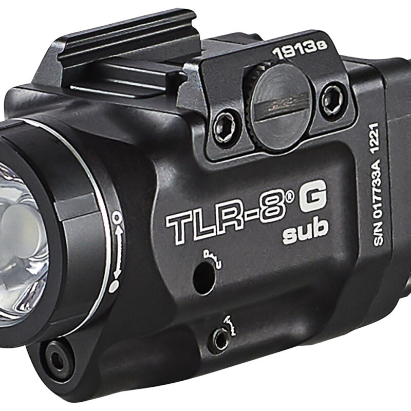 Streamlight 69438 TRL-8 G Sub Gun Light with Green Laser  Black Anodized 500 Lumens White LED 1913 Short Rail Pistol