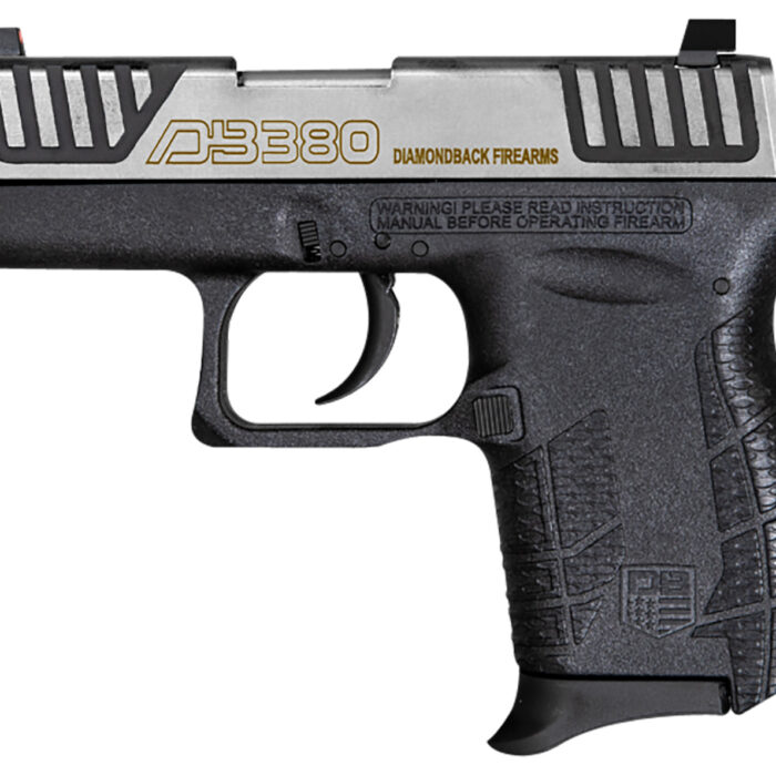 Diamondback DB0100E032 DB380 Gen4 Micro-Compact Frame 380 ACP 6+1, 2.80" Stainless Steel Barrel, Serrated Stainless Steel Slide, Mint Polymer Frame w/Beavertail & Grip