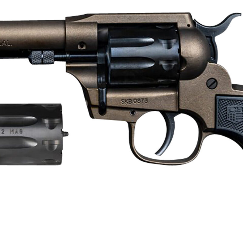 Diamondback DB0500A071 Sidekick  22 LR 22 WMR 9rd Shot 4.50" Midnight Bronze Midnight Bronze Zinc Alloy Midnight Bronze Cerakote Frame Black Cerakote Cylinder Black Polymer Grips
