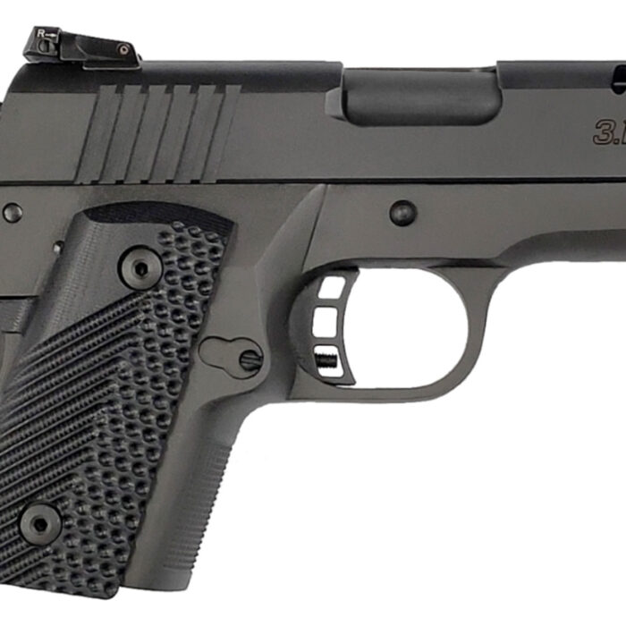 Rock Island 56639 BBR  Compact 9mm Luger 10+1., 3.10" Black Steel Barrel, Black Parkerized Serrated Steel Slide, Black Parkerized Steel Frame w/Beavertail, Black G10 Grip