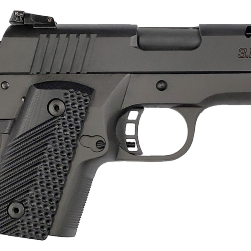 Rock Island 56639 BBR  Compact 9mm Luger 10+1., 3.10" Black Steel Barrel, Black Parkerized Serrated Steel Slide, Black Parkerized Steel Frame w/Beavertail, Black G10 Grip