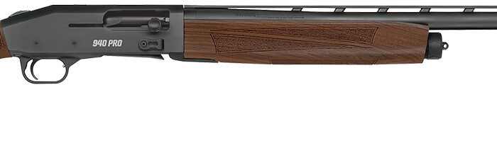 Mossberg 85154 940 Pro Full Size 12 Gauge Semi-Auto 3" 4+1 28" Matte Blued Vent Rib Barrel, Black Anodized Drilled & Tapped Stainless Steel Receiver, Adjustable Walnut Synthetic Stock, Right Hand