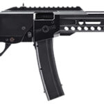 Patriot Ordnance Factory 01891 Tombstone 9mm Luger 20+1 16.50" Fluted Barrel, Black, Magpul SGA Stock, M-LOK Handgaurd, XS Ghost Ring Sights, Muzzle Brake 2 150482