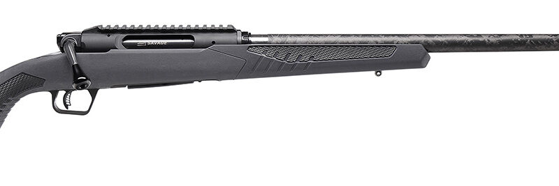 Savage Arms 57894 Impulse Mountain Hunter 308 Win 4+1 22" Carbon Fiber Threaded Barrel, Black Aluminum Receiver w/Picatinny Rail, Gray AccuStock Synthetic Stock, Ambidextrous