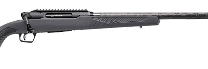 Savage Arms 57896 Impulse Mountain Hunter 300 WSM 2+1 24" Carbon Fiber Threaded Barrel, Black Aluminum Receiver w/Picatinny Rail, Gray AccuStock Synthetic Stock, Ambidextrous