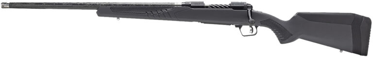 Savage Arms 58005 110 UltraLite Full Size 7mm PRC 2+1 22" Carbon Fiber Threaded Barrel, Black Melonite Drilled & Tapped Stainless Steel Receiver, Adj AccuStock Gray Synthetic Stock, Left Hand