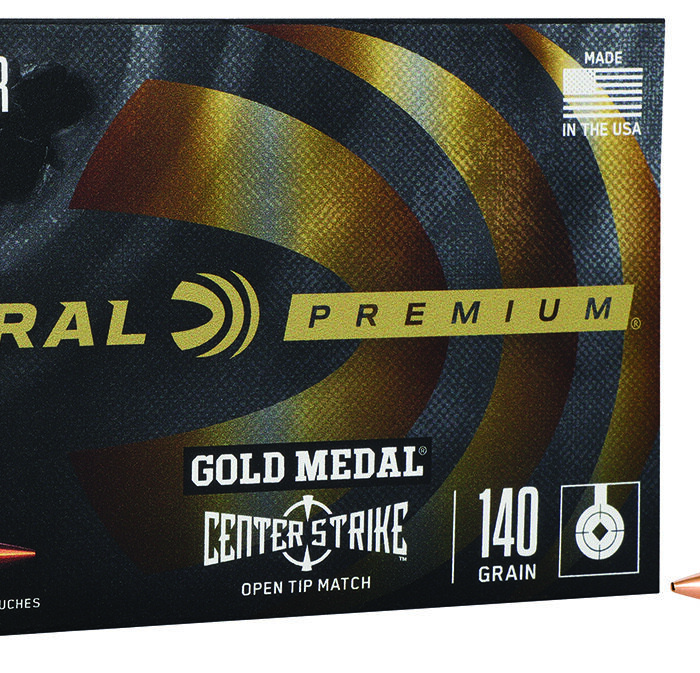 Federal GM65CRDOTM1 Gold Medal Centerfire Rifle 6.5Creedmoor 140gr Open Tip Match 20 Per Box/10 Case