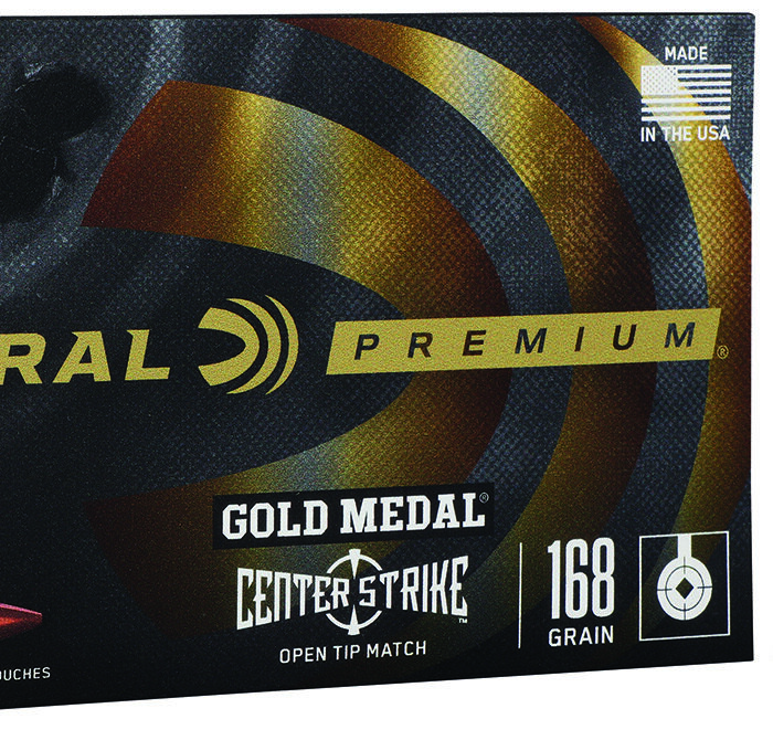 Federal GM308OTM1 Premium Gold Medal 308Win 168gr Open Tip Match 20 Per Box/10 Case