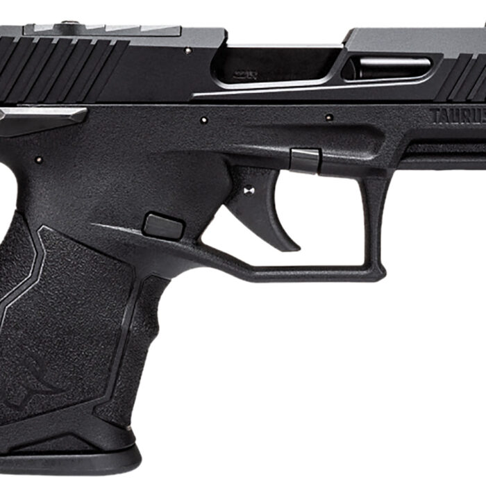 Taurus 1TX22131 TX22C  Compact 22 LR 13+1 3.60" Matte Black Steel Barrel, Black Hard Coat Anodized Serrated Aluminum Slide, Black Polymer Frame w/Picatinny Rail Black Polymer Grips