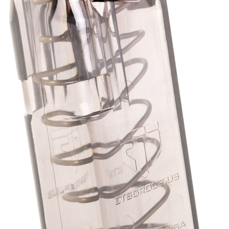 ETS Group SMKGLK26 Pistol Mags  10rd Standard 9mm Luger Compatible w/ Glock 26 Smoke Polymer