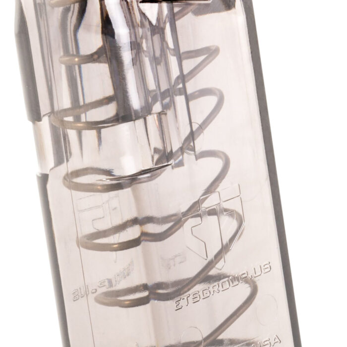 ETS Group SMKGLK26 Pistol Mags  10rd Standard 9mm Luger Compatible w/ Glock 26 Smoke Polymer