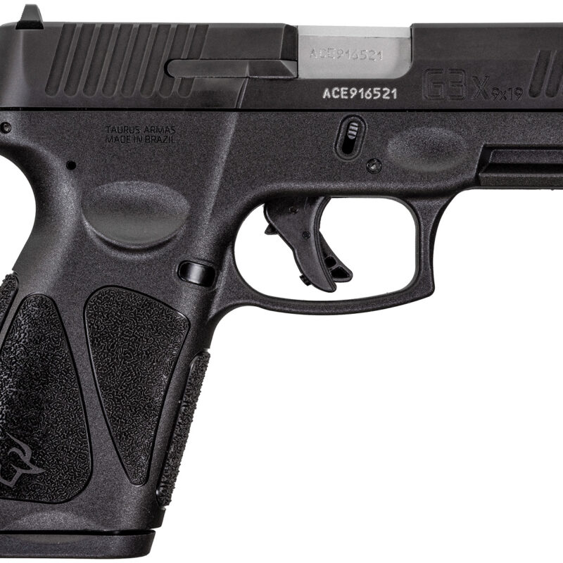 Taurus 1G3XSR903110 G3X  Full Size Frame 9mm Luger 10+1 3.26" Matte Stainless Steel Barrel, Matte Black Tenifer Serrated Steel Slide, Black Polymer Frame w/Picatinny Rail, Black Polymer Grip