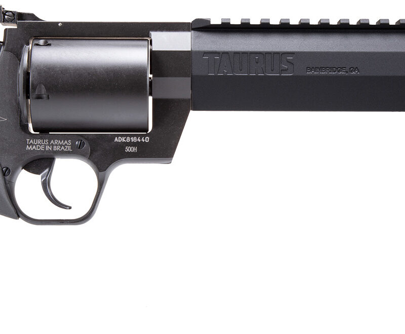 Taurus 2500081RH Raging Hunter  Large Frame 500 S&W Mag 5rd 8.38" Black Ported/Target Crown Barrel, Matte Black Oxide Cylinder, Black Steel Frame Black Rubber Grip