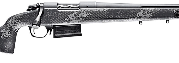 Bergara Rifles B14S751 B-14 Crest 308 Win 3+1 20" Fluted/Threaded, Sniper Gray Cerakote Barrel/Rec, Monte Carlo Carbon Fiber Stock with Black & Gray Splatter, Omni Muzzle Brake