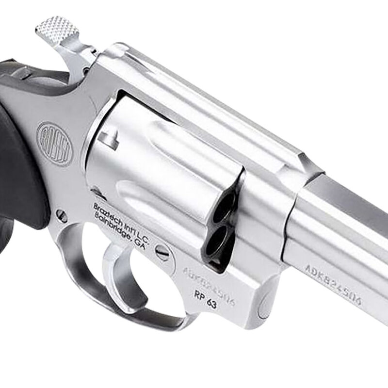 Rossi 2RM649 RM64  357 Mag 6 Shot 4" Matte Stainless Steel Barrel, Cylinder & Frame Textured Black Rubber Grip