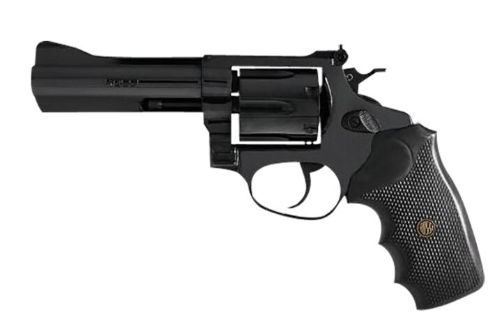 Rossi 2RM661 RM66  Medium Frame 38 Special +P/357 Mag 6 Shot, 6" Black Stainless Steel Barrel, Cylinder & Frame, Black Textured Rubber Grip, Hammer Block Safety, Exposed Hammer