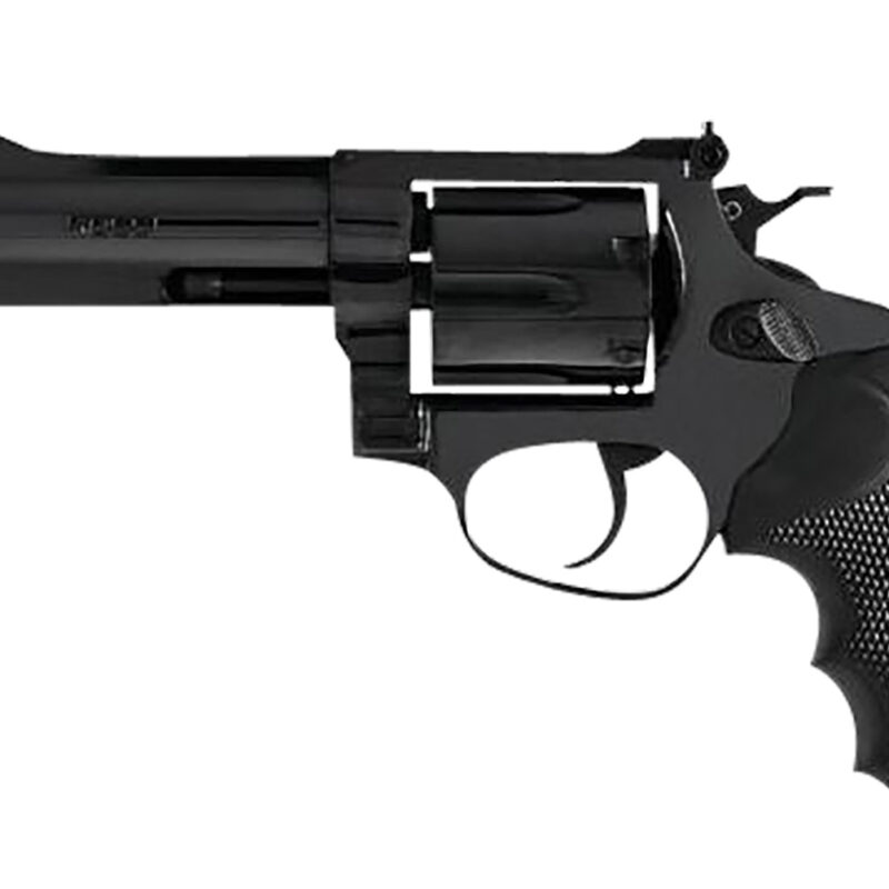 Rossi 2RM661 RM66  Medium Frame 38 Special +P/357 Mag 6 Shot, 6" Black Stainless Steel Barrel, Cylinder & Frame, Black Textured Rubber Grip, Hammer Block Safety, Exposed Hammer