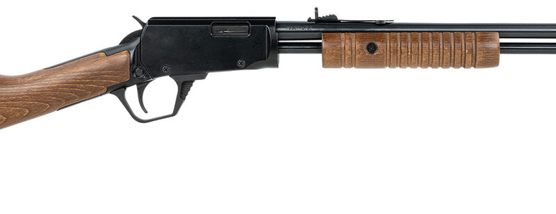 Rossi RP22W201WD Gallery  Full Size 22 WMR 12+1 20" Polished Black Steel Barrel & Receiver, Hardwood Synthetic Fixed Stock
