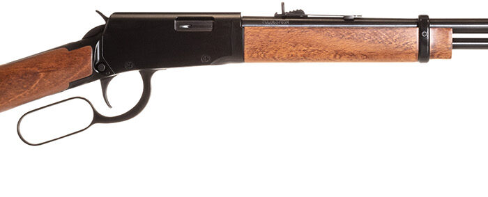 Rossi RL22W201WD Rio Bravo  Lever Action 22 WMR 12+1 20" Round Barrel, Polished Black Metal Finish, German Beechwood Stock