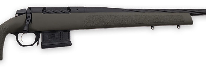 Weatherby 3WRXP243NR4B 307 Range XP 243 Win 5+1 22" Fluted Barrel, Black Barrel/Rec, OD Green Synthetic Stock with Adj. Cheek Rest, Accubrake Muzzle Brake, TriggerTech Trigger