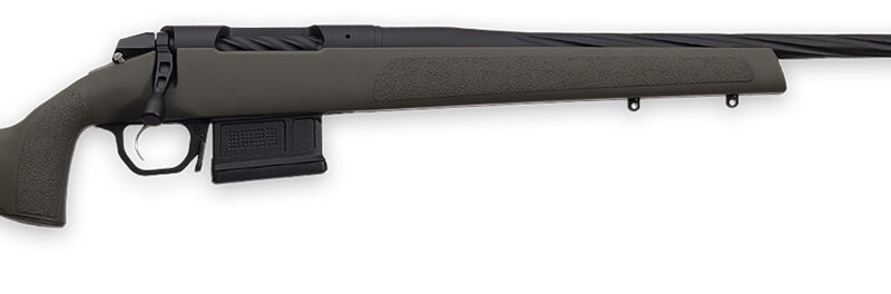 Weatherby 3WRXP243NR4B 307 Range XP 243 Win 5+1 22" Fluted Barrel, Black Barrel/Rec, OD Green Synthetic Stock with Adj. Cheek Rest, Accubrake Muzzle Brake, TriggerTech Trigger