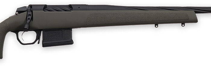 Weatherby 3WRXP240WR6B 307 Range XP 240 Wthby Mag 5+1 24" Fluted, Black Barrel/Rec, OD Green Synthetic Stock with Adj. Cheek Rest, Accubrake Muzzle Brake, TriggerTech Trigger