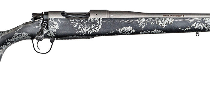 Christensen Arms 8010119000 Mesa FFT 7mm PRC 3+1 22" Threaded Barrel, Tungsten Gray Cerakote, Black with Gray Webbing Stock