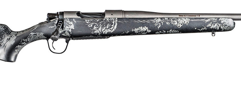 Christensen Arms 8010119000 Mesa FFT 7mm PRC 3+1 22" Threaded Barrel, Tungsten Gray Cerakote, Black with Gray Webbing Stock