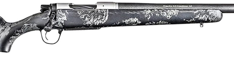 Christensen Arms 8010631800 Ridgeline FFT Full Size 7mm PRC 3+1 22" Carbon Fiber Steel Threaded Barrel, Stainless Aluminum Receiver, Black w/Gray Accents Fixed Sporter w/Flash Forged Technology Stock