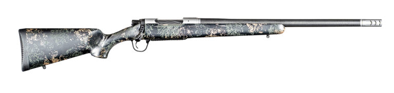 Christensen Arms 8010632200 Ridgeline FFT 7mm PRC 3+1 22" Carbon Fiber/Threaded Barrel, Burnt Bronze Cerakote Rec, Green with Black/Tan Accents Stock