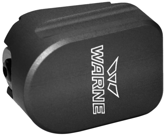 Warne 3306 Magazine Extension  Black, +3 (9mm Luger), +4 (40S&W), for S&W M&P 9/40