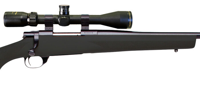 Howa HGP2270B M1500 Hogue Full Size 270 Win 5+1 22" Blued Steel Barrel, Drilled & Tapped Stainless Steel Receiver, Hogue OverMolded Black Synthetic Stock, Nikko Stirling GamePro 4-12x40mm