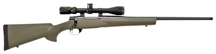 Howa HGP2270G M1500 Hogue Full Size 270 Win 5+1 22" Blued Steel Barrel, Drilled & Tapped Stainless Steel Receiver, Hogue OverMolded Green Synthetic Stock, Nikko Stirling GamePro 4-12x40mm
