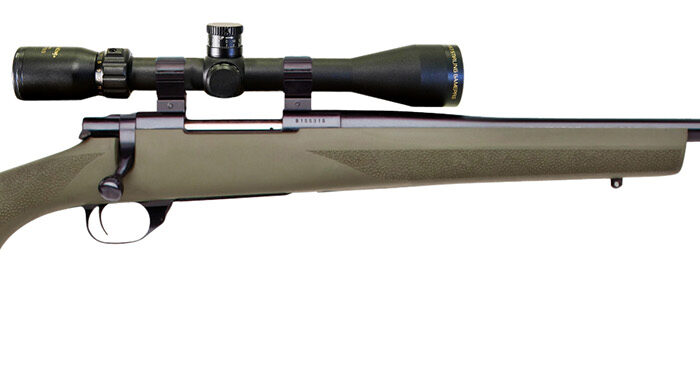 Howa HGP2270G M1500 Hogue Full Size 270 Win 5+1 22" Blued Steel Barrel, Drilled & Tapped Stainless Steel Receiver, Hogue OverMolded Green Synthetic Stock, Nikko Stirling GamePro 4-12x40mm