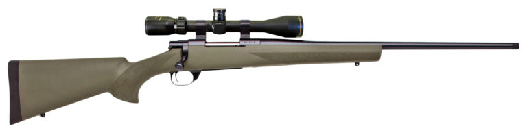 Howa HGP2270G M1500 Hogue Full Size 270 Win 5+1 22" Blued Steel Barrel, Drilled & Tapped Stainless Steel Receiver, Hogue OverMolded Green Synthetic Stock, Nikko Stirling GamePro 4-12x40mm