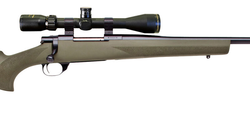 Howa HGP2270G M1500 Hogue Full Size 270 Win 5+1 22" Blued Steel Barrel, Drilled & Tapped Stainless Steel Receiver, Hogue OverMolded Green Synthetic Stock, Nikko Stirling GamePro 4-12x40mm