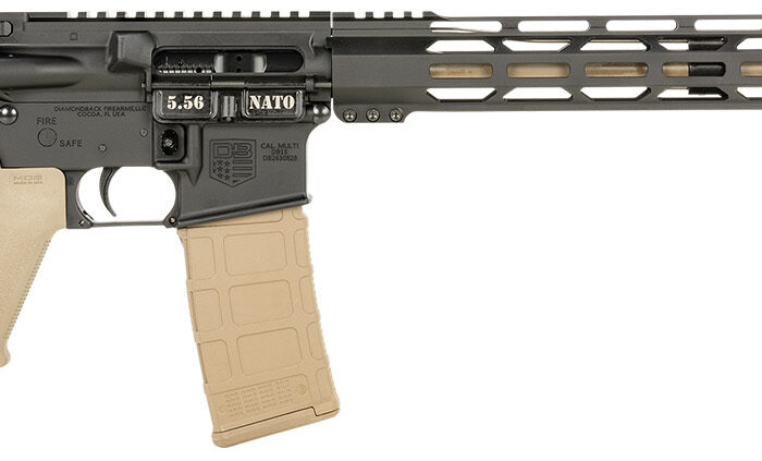Diamondback DB175AK221 DB15  5.56x45mm NATO 30+1 16" Chrome Moly Barrel, Black Hard Coat Anodized Receiver, FDE Magpul Carbine Stock & Grip