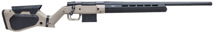 Howa HHERA65CHBTAN M1500 Hera 6.5 Creedmoor 5+1 24" Heavy Threaded Barrel, Black Rec, Tan & Black Hera H7 Chassis Stock
