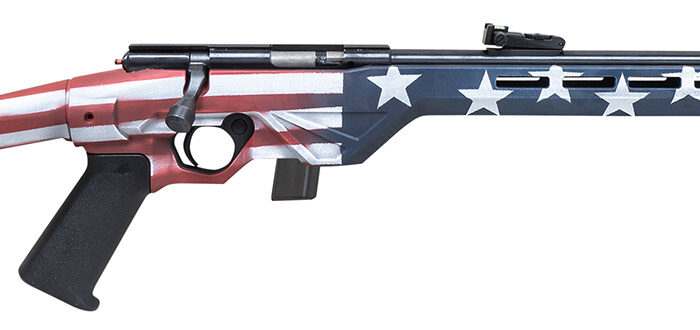 Citadel CIT22LRBLTUSA Trakr  22 LR 10+1 18" Blued Steel Barrel & Receiver, American Flag Synthetic Stock
