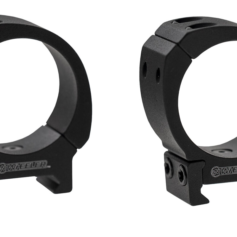 Wheeler 1133749 Sporter Scope Rings  Black 1" High