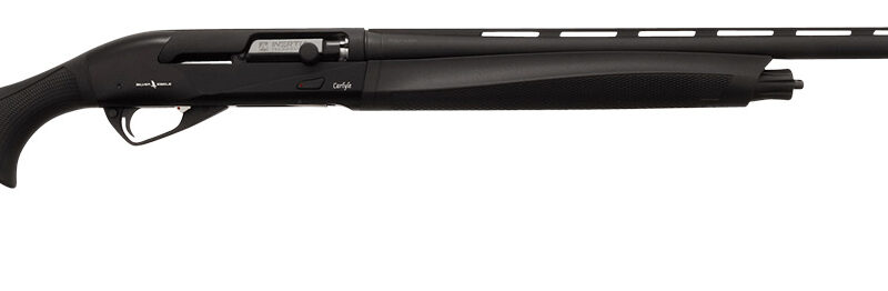 Silver Eagle Arms CAR12128BLK Carlyle  Full Size 12 Gauge Semi-Auto 3" 4+1 28" Black Cerakote Vent Rib Barrel, Black Steel Receiver, Fixed Black Synthetic Stock, Right Hand