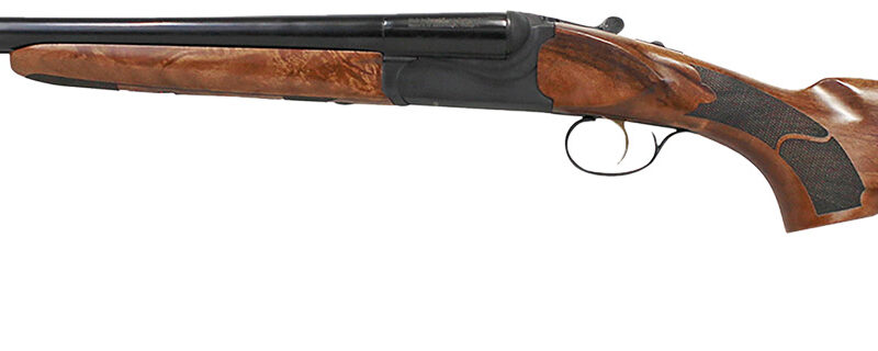 Iver Johnson Arms IJ800-20 IJ800  12 Gauge Break Open 3" 2 Shot 20" Black Side By Side Barrel, Black Steel Receiver, Fixed Walnut Wood Stock, Ambidextrous
