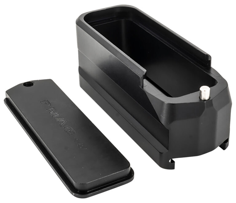 Shield Arms SAMEPMAG5BLK Magazine Extension  5rd Compatible w/ Magpul PMAG Gen M3 Black Anodized Aluminum
