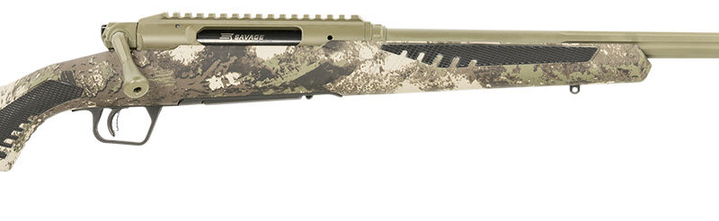 Savage Arms 58025 Impulse Big Game 30-06 Springfield 4+1 22" Threaded, Hazel Green Barrel/Rec, Woodland Camo AccuStock with AccuFit, Includes Detachable Box Mag