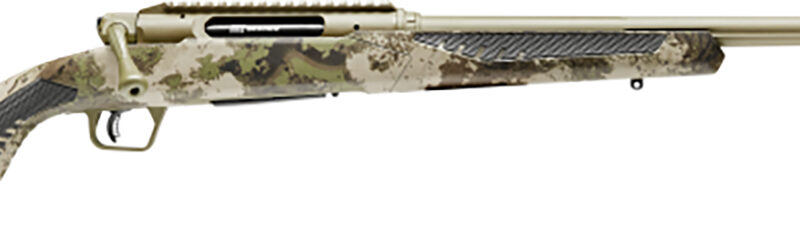 Savage Arms 58026 Impulse Big Game 300 Win Mag 2+1 24" Threaded, Hazel Green Barrel/Rec, Woodland Camo AccuStock with AccuFit, Includes Detachable Box Mag