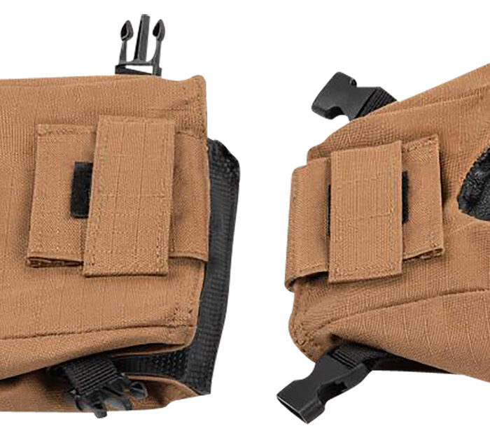 Allen 18419 X-Focus Unfilled Front/Rear Shooting Bag Combo Tan/Black 600D Polyester